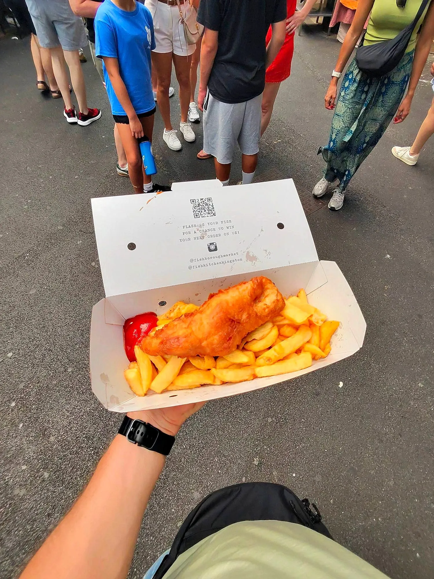 Sábado · Fish and chips en Borough Market